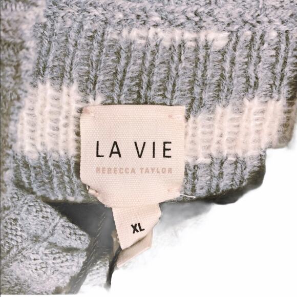 La Vie Rebecca Taylor Animal Print Wool Alpaca Blend Sweater NWT - Picture 2 of 8